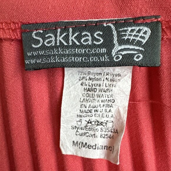 2/$18 Sale! Vtg Midi Skirt Size M Pink‎ Pleated Drop Waist Preppy Old Money - Picture 7 of 10